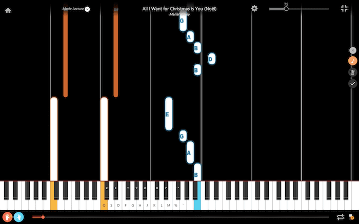 Kaikki mitä haluan jouluksi on sinä pianoKaikki mitä haluan jouluksi on sinä piano  