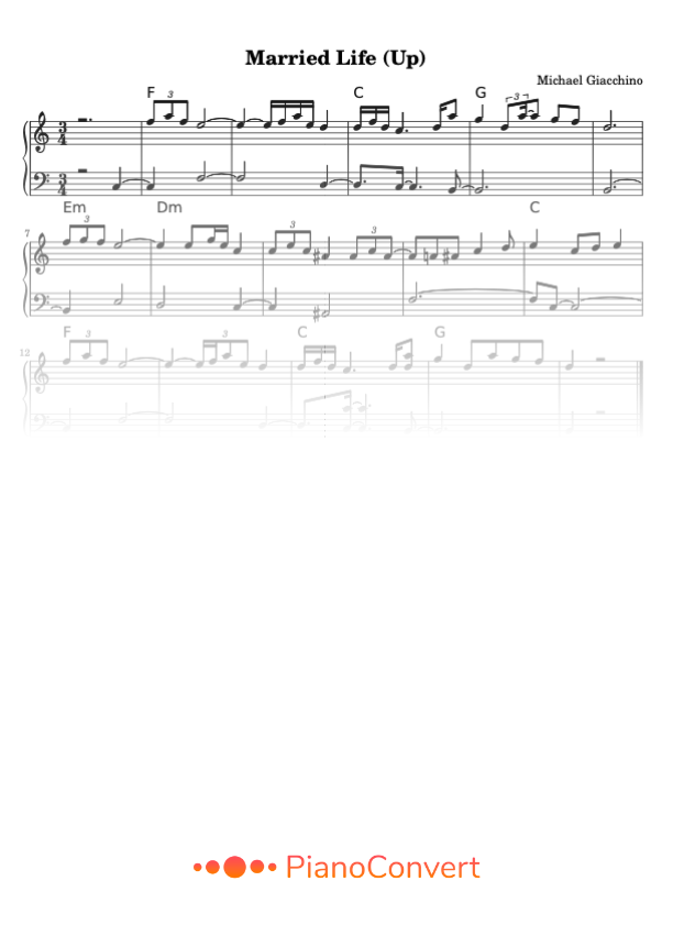 married life partitura