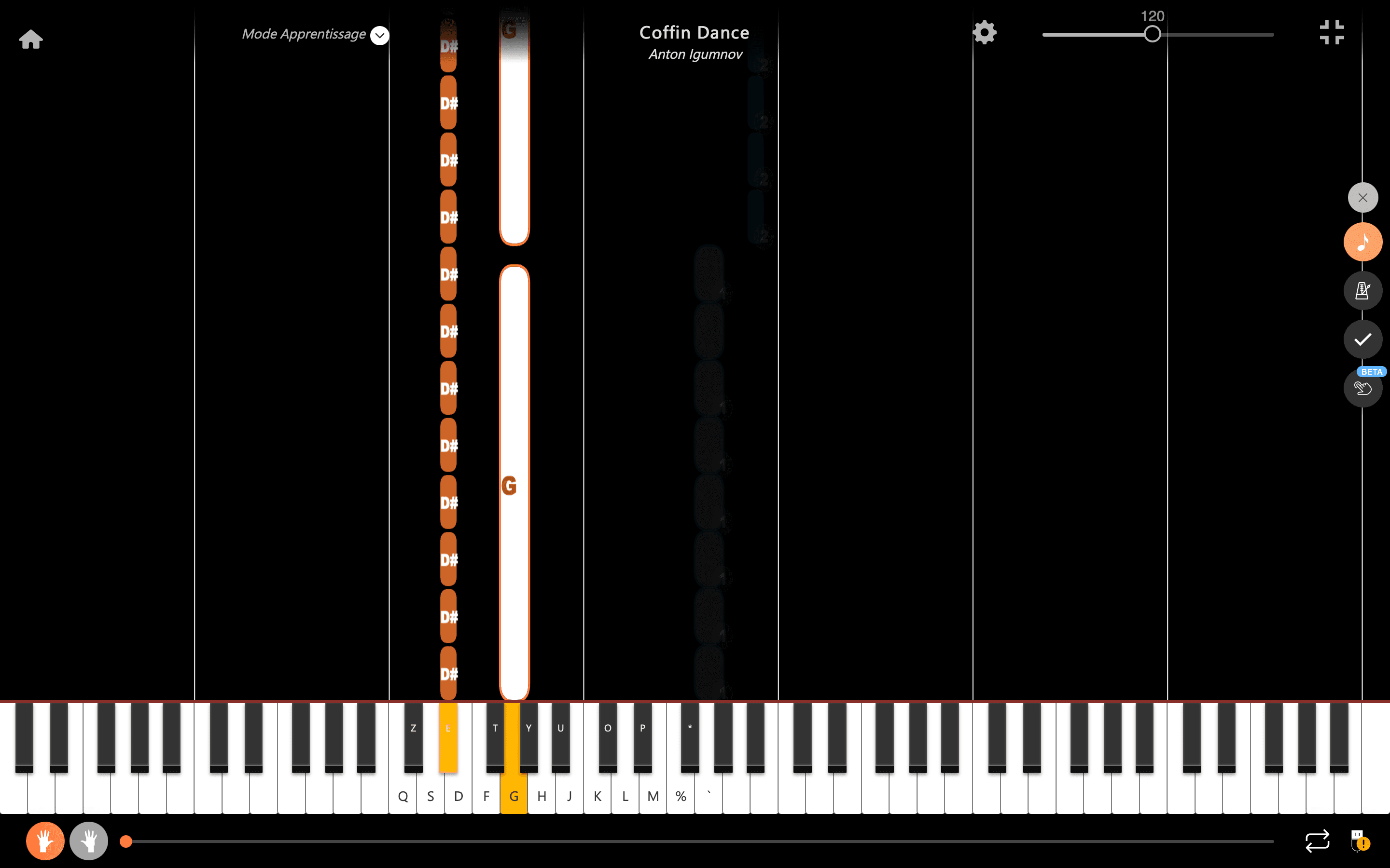 Coffin Dance - Tutorial di pianoforte conCoffin Dance - Tutorial di pianoforte con  